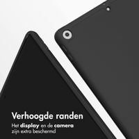 Accezz Smart Silicone Bookcase Apple iPad 9 (2021) 10.2 inch / iPad 8 (2020) 10.2 inch / iPad 7 (2019) 10.2 inch - Zwart