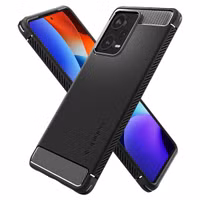 Spigen Rugged Armor Backcover Xiaomi Redmi Note 12 Pro - Zwart