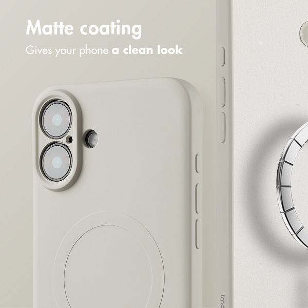 imoshion Colour Back Cover with MagSafe Apple iPhone 16 - Beige