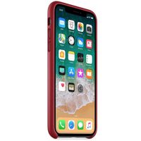 Apple Leather Backcover Apple iPhone X(s) - Red