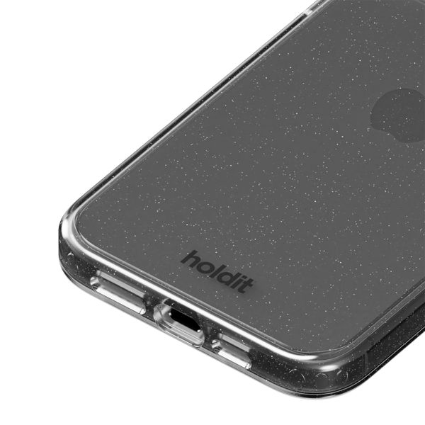 Holdit Glitter Case iPhone 15 Pro - Black