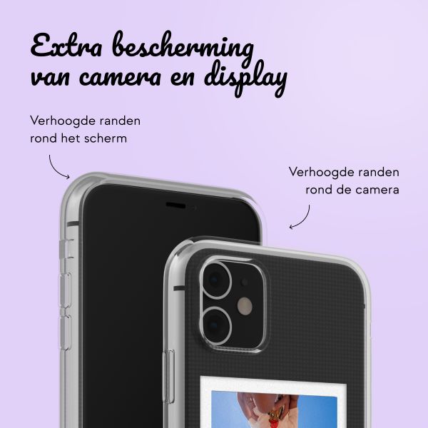 Gepersonaliseerd hoesje met polaroid iPhone 11 - Transparant