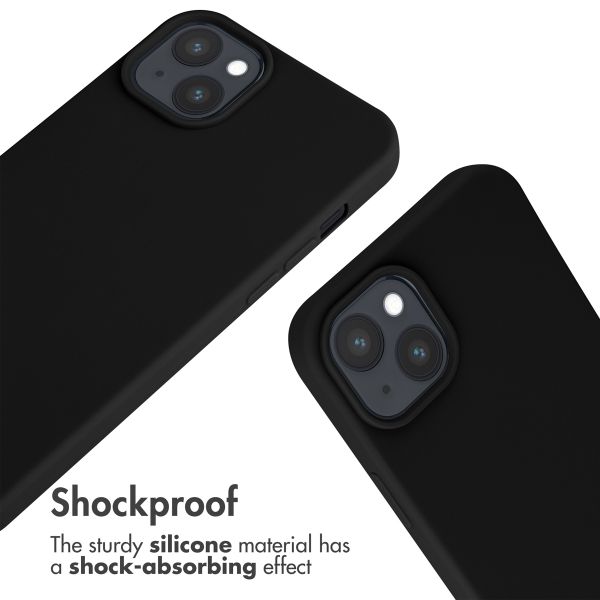 imoshion Silicone Case with Strap Apple iPhone 15 Plus - Black