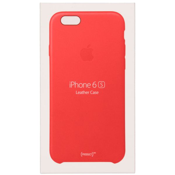 Apple Leather Backcover Apple iPhone 6 / 6s - Red