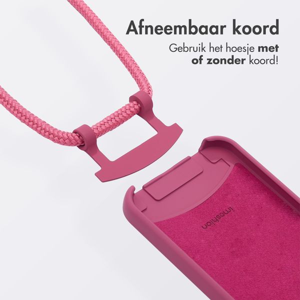 imoshion Color Backcover met afneembaar koord MagSafe Apple iPhone 13 - Raspberry