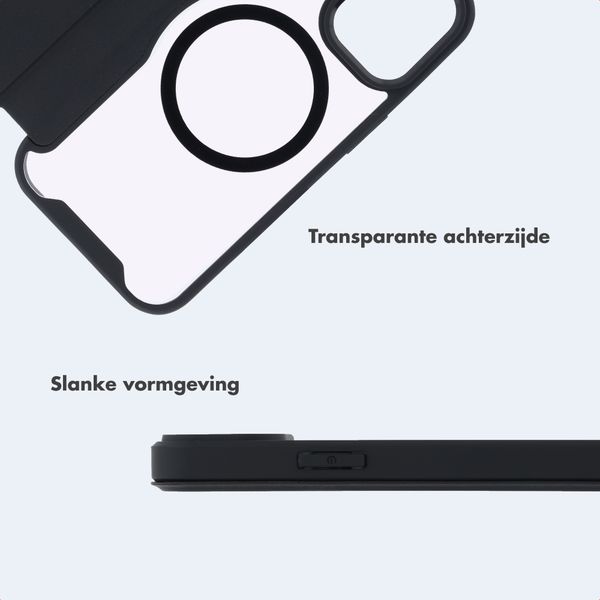 imoshion Transparante Bookcase met MagSafe Apple iPhone 14 / 13 - Zwart