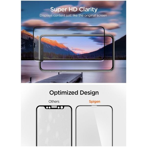 Spigen GLAStR Screenprotector iPhone 11 / Xr - Zwart