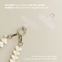Selencia Transparent Case with Hooks + Lova Wrist Strap Apple iPhone 17 Pro - Beige