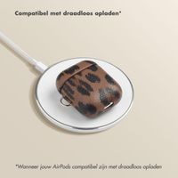 Selencia Sabi Case Apple AirPods 1 / 2 - Panterprint - Mocha Brown