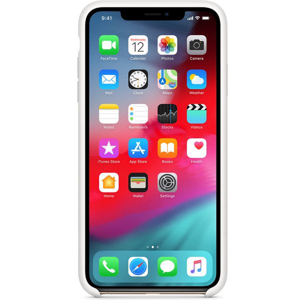 Apple Silicone Backcover Apple iPhone Xs Max - White