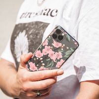 imoshion Design hoesje Huawei P30 Lite - Bloem - Roze / Groen