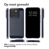 imoshion Brushed Backcover Motorola Moto G77 - Donkerblauw