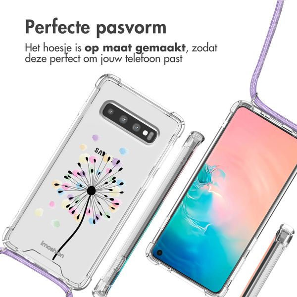 imoshion Design hoesje met koord Samsung Galaxy S10 - Sandstone Dandelion