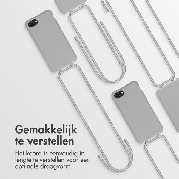imoshion Color Backcover met afneembaar koord Apple iPhone SE (2022 / 2020) / 8 / 7 - Grijs