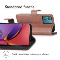 imoshion Luxe Bookcase Motorola Moto G84 - Bruin