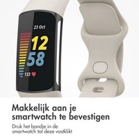 imoshion Siliconen bandje Fitbit Charge 5 / 6 - S - Beige