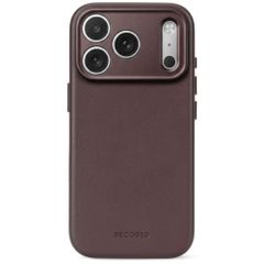 Decoded Leather Backcover MagSafe Apple iPhone 18 Pro / 17 Pro - Chocolate Brown