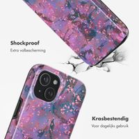 Selencia Vivid Backcover met MagSafe Apple iPhone 15 - Fresh Paint Flower Orange