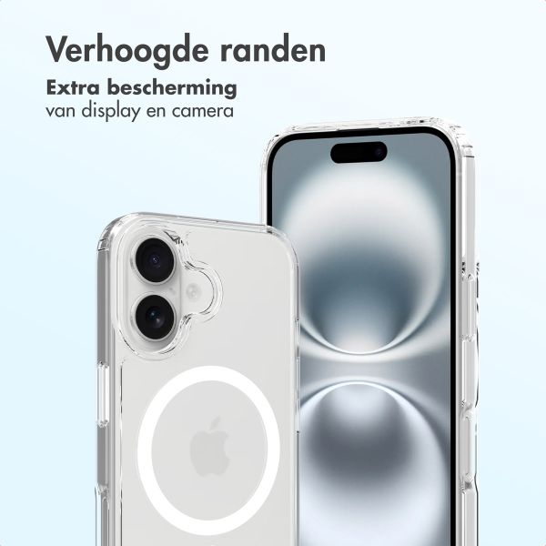 Accezz Xtreme Impact Backcover met MagSafe Apple iPhone 16 - Transparant