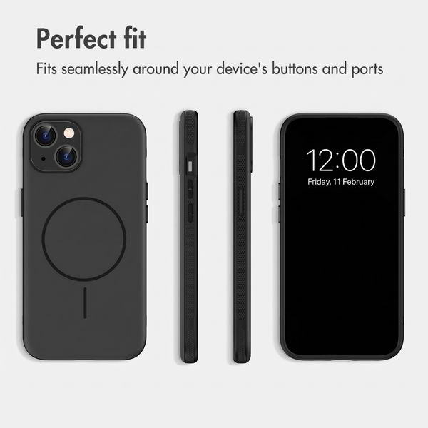 imoshion Colour Case with Thin MagSafe Ring Apple iPhone 14 / 13 - Black