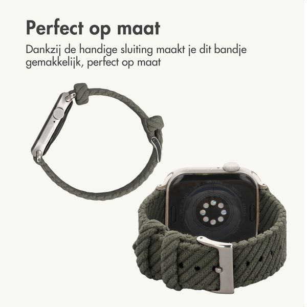 imoshion Corduroy bandje Apple Watch | 44/45/46/49 mm - Groen
