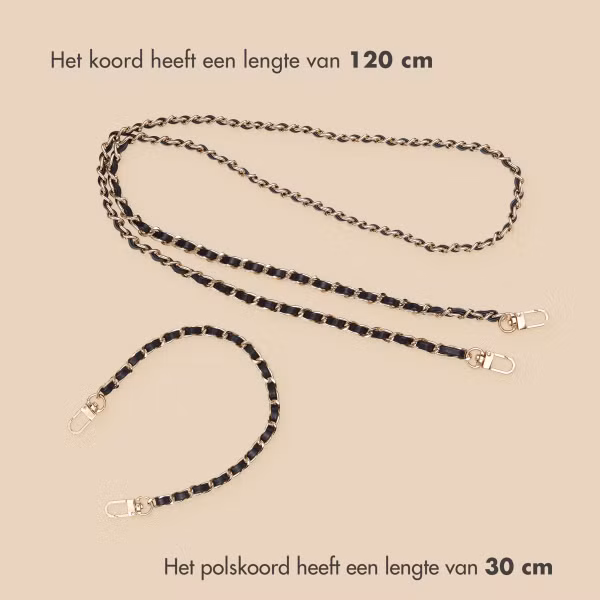 imoshion PU Leather Telefoonkoorden set - Zwart