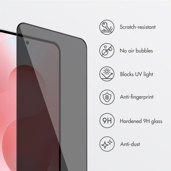 Accezz Privacy Tempered Glass Screen Protector + Applicator Samsung Galaxy S26