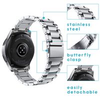 imoshion Stalen watch bandje Watch 46mm / Gear S3 Frontier / Watch 3 45mm - Zilver