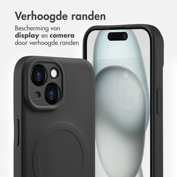imoshion Color Backcover met MagSafe Apple iPhone 15 - Zwart
