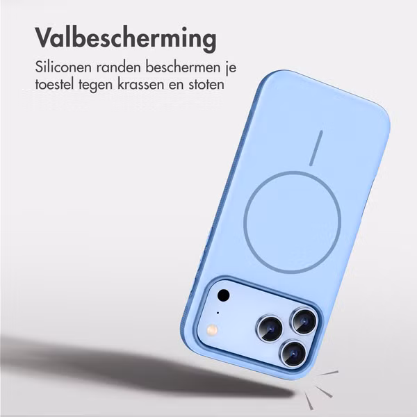 imoshion Color Backcover met Thin MagSafe Ring Apple iPhone 18 Pro / 17 Pro - Lichtblauw