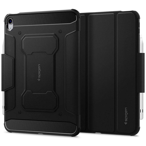 Spigen Rugged Armor Pro Bookcase Apple iPad 11 (2025) 11 inch A16 / iPad 10 (2022) 10.9 inch - Zwart