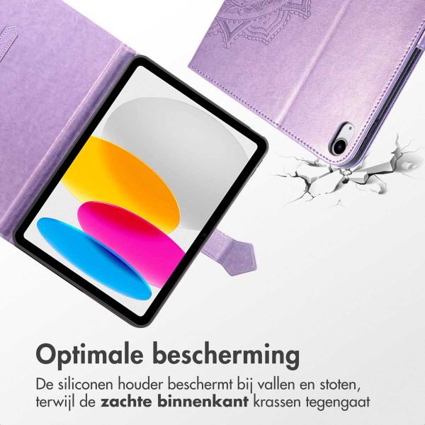 imoshion Mandala Bookcase Apple iPad Air 11 inch (2025) M3 / (2024) M2 / Air 5 (2022) / Air 4 (2020) - Lila