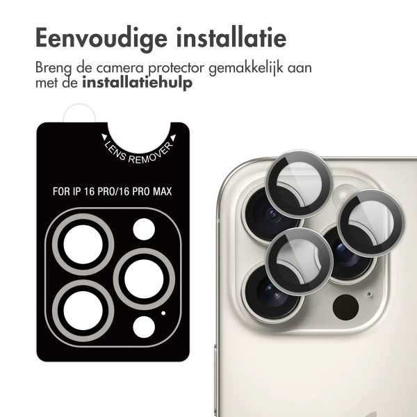 imoshion 2 Pack Camera lens protector Apple iPhone 16 Pro / 16 Pro Max - Natural / Titanium