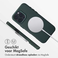 Accezz MagSafe Leather Backcover iPhone 16 Pro Max - Cedar Green