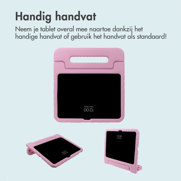 imoshion Kidsproof Design Backcover met handvat Apple iPad 11 (2025) 11 inch A16 / iPad 10 (2022) 10.9 inch - Hartjes