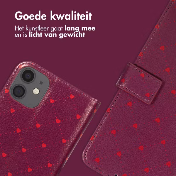 imoshion Design Bookcase Apple iPhone 11 - Crush Check Coral Dust