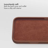 Selencia Olyn Detachable Bookcase with MagSafe Apple iPhone 16 - Brown