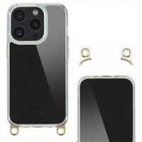 Selencia Backcover met afneembare haakjes Apple iPhone 15 Pro - Transparant