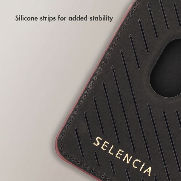 Selencia Croco Card Holder with MagSafe - Burgundy