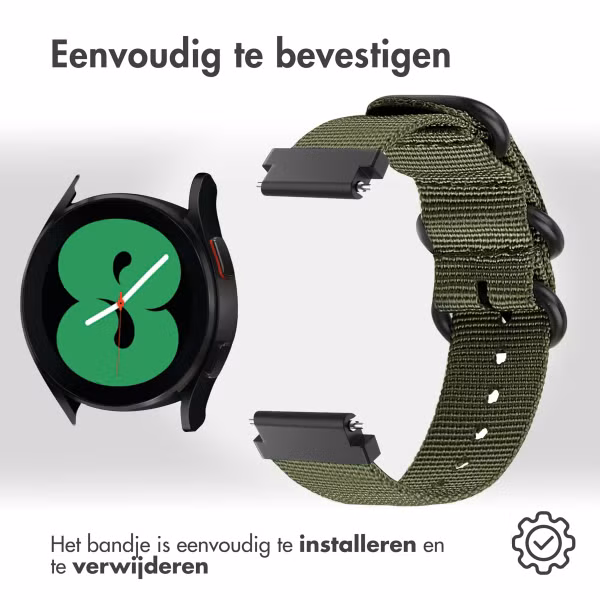 imoshion Rugged Nylon bandje  - Universeel 20 mm aansluiting - Groen