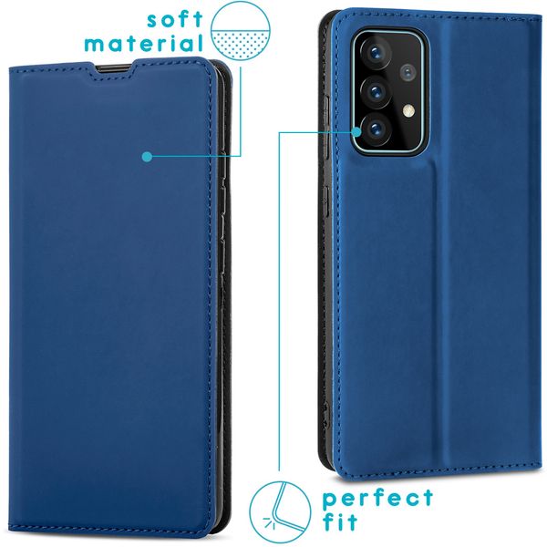 imoshion Slim Folio Bookcase Samsung Galaxy A72 - Donkerblauw
