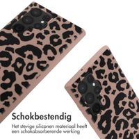 imoshion Siliconen design hoesje met koord Samsung Galaxy S22 Ultra - Animal Pink