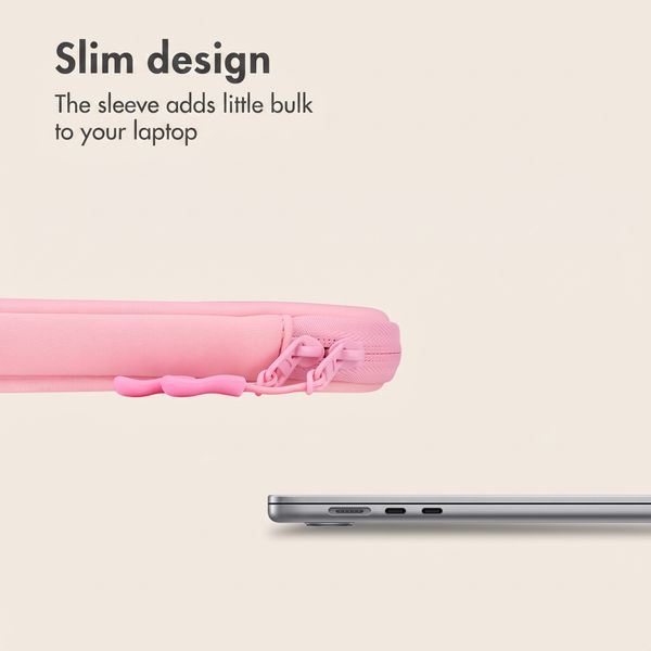 imoshion Laptop sleeve with storage pocket 13 inch - Candy Pink
