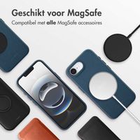 Accezz MagSafe Leather Backcover Apple iPhone 16e - Nightfall Blue