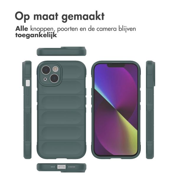 imoshion EasyGrip Backcover iPhone 14 - Donkergroen