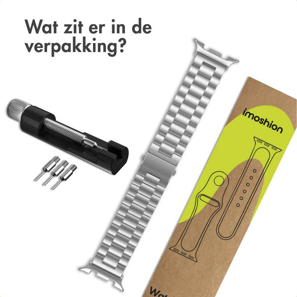 imoshion Stalen bandje Samsung Galaxy Watch 8 (40/44mm) / Classic (46mm) - Zilver