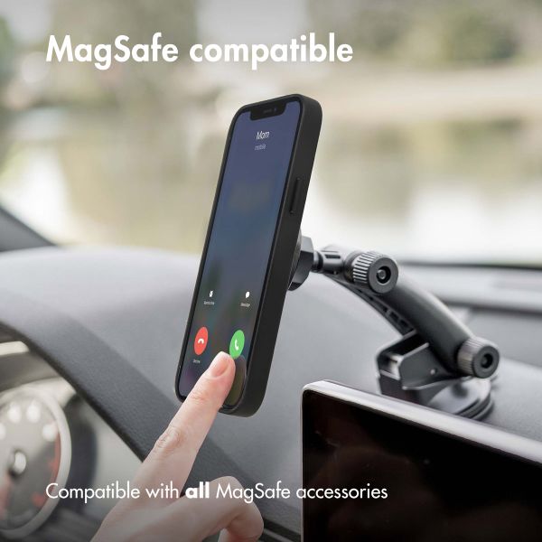 Accezz Leather Backcover met MagSafe Apple iPhone 14 Plus - Zwart