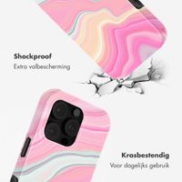 Selencia Vivid Tough Backcover met MagSafe Apple iPhone 16 Pro - Pastel Lipstick Marble