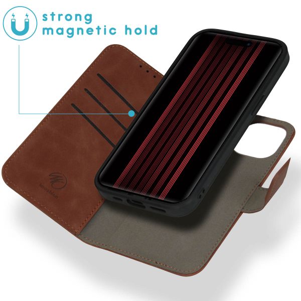 imoshion Uitneembare 2-in-1 Luxe Bookcase Apple iPhone 15 - Bruin