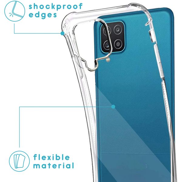 imoshion Transparante Backcover met koord Samsung Galaxy A12 - Green Multi Color